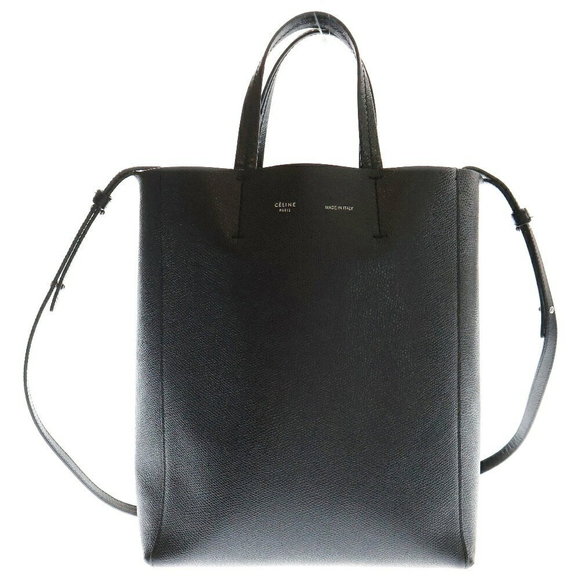 Celine Vertical Cabas Black Leather - Picture 1 of 6